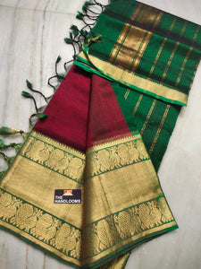 Mangalagiri Handloom pure cotton pattu - Sheetal Fashionzz