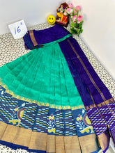 Load image into Gallery viewer, Mangalagiri LT Pattu Sarees with Pochampally border - Sheetal Fashionzz
