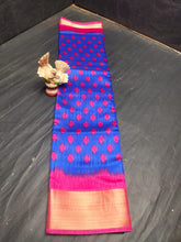 Load image into Gallery viewer, SOFT CHANDERI IKKAT POCHAMPALLY SAREES - Sheetal Fashionzz
