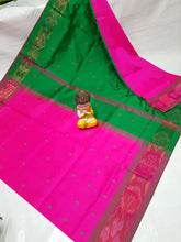 Load image into Gallery viewer, Tripura Silk with pochampalli border in Nakshatra Buta sarees  - Sheetal Fashionzz
