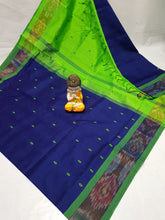 Load image into Gallery viewer, Tripura Silk with pochampalli border in Nakshatra Buta sarees  - Sheetal Fashionzz
