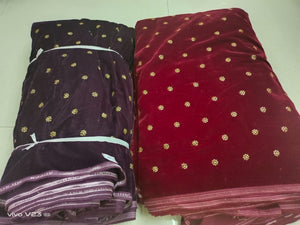 Pure velvet material for salwar and gowns - Sheetal Fashionzz