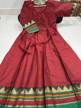 Load image into Gallery viewer,  TRADITIONAL NARAYANPET COTTON LONG FROCK GOWNS
