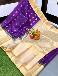 Kuppatam butta Sp Kanchi Plate temple border - Sheetal Fashionzz