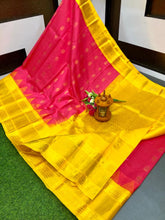 Load image into Gallery viewer, Kuppatam butta Sp Kanchi Plate temple border - Sheetal Fashionzz
