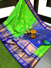 Load image into Gallery viewer, Kuppatam butta Sp Kanchi Plate temple border - Sheetal Fashionzz
