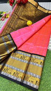 Kuppatam Kanchi Plate Silk Sarees - Sheetal Fashionzz