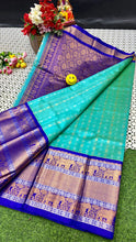 Load image into Gallery viewer, Kuppatam Kanchi Plate Silk Sarees - Sheetal Fashionzz
