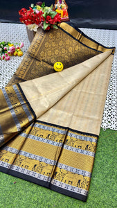 Kuppatam Kanchi Plate Silk Sarees - Sheetal Fashionzz