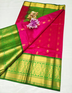 Kuppatam Kanchi Plate Silk Sarees - Sheetal Fashionzz