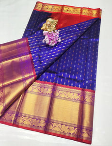 Kuppatam Kanchi Plate Silk Sarees - Sheetal Fashionzz