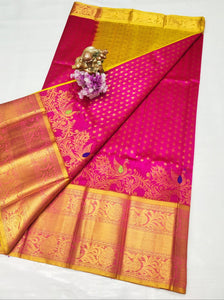 Kuppatam Kanchi Plate Silk Sarees - Sheetal Fashionzz