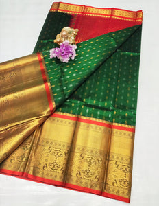 Kuppatam Kanchi Plate Silk Sarees - Sheetal Fashionzz