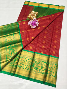 Kuppatam Kanchi Plate Silk Sarees - Sheetal Fashionzz