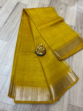 Load image into Gallery viewer, Handloom Mangalagiri pattu silver border sarees - Sheetal Fashionzz
