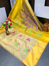 Load image into Gallery viewer, Uppada tissue by pattu printed sarees - Sheetal Fashionzz
