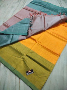 Mangalagiri pure Handloom pattu by cotton sarees - Sheetal Fashionzz