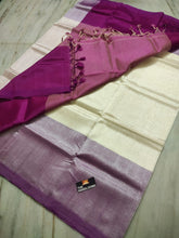 Load image into Gallery viewer, Mangalagiri pure Handloom pattu by cotton sarees - Sheetal Fashionzz
