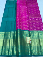 Load image into Gallery viewer, Pure kanchipuram pattu lehangas with big border
