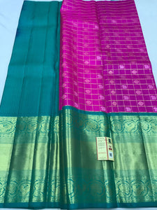 Pure kanchipuram pattu lehangas with big border