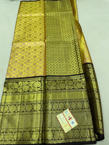 Pure kanchipuram pattu lehangas with broad border