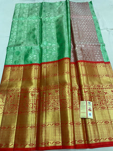 Pure kanchipuram pattu lehangas with broad border