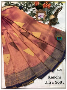 AKC -Kanchi Ultra Softy Pattu Sarees 