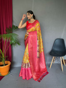 KALAMKARI digital printed saree 