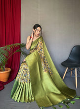 Load image into Gallery viewer, Kora organza Kalamkari

3D digital print sarees
