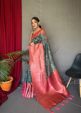 Load image into Gallery viewer, Kora organza Kalamkari

3D digital print sarees
