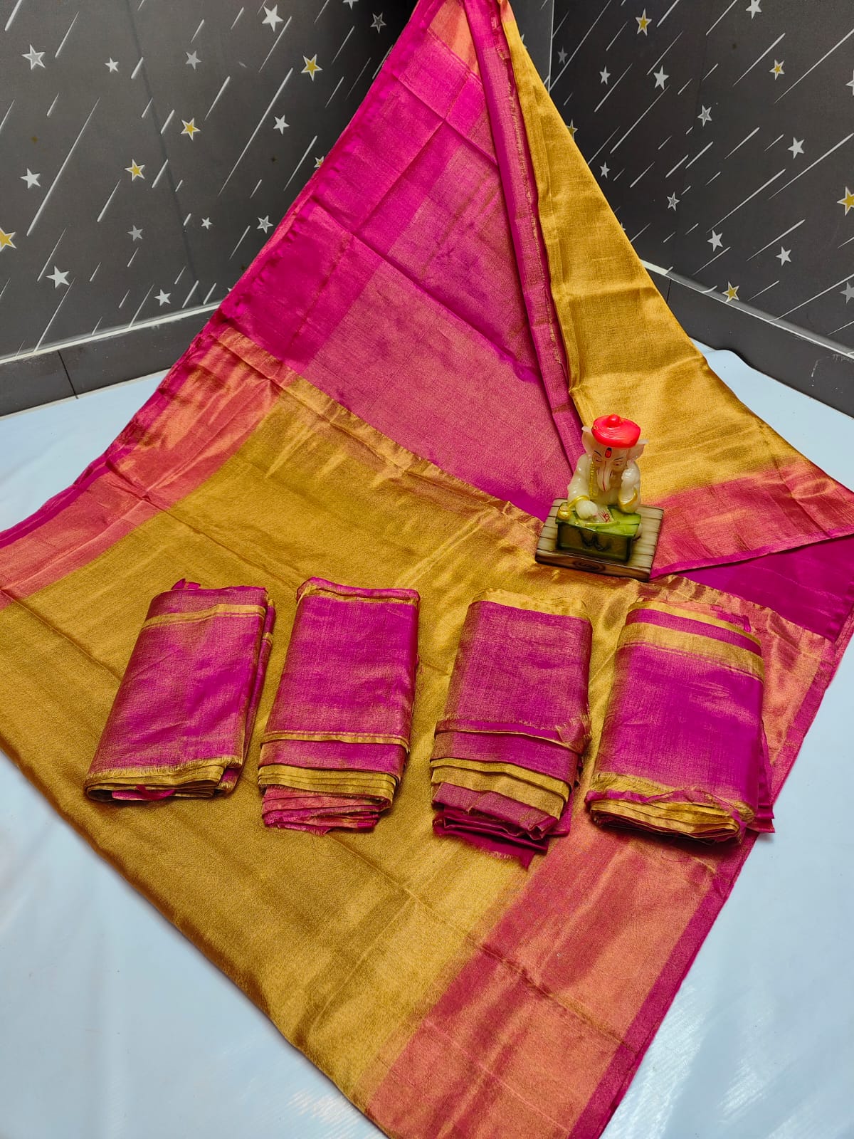Uppada pure Kumari Gold tissue silk sarees