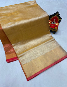 Uppada Tissue Silk kaddi sarees