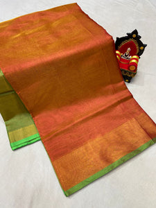 Uppada Tissue Silk kaddi sarees