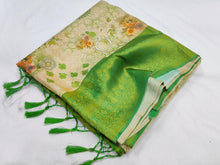 Load image into Gallery viewer, Softy silk Banarasi with digital print
