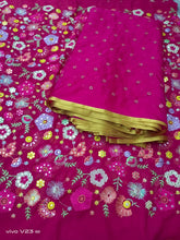 Load image into Gallery viewer, Heavy works on Georgette material for lehengas
