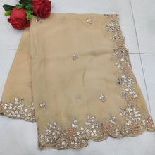 Load image into Gallery viewer, Georgette Lehenga Dupatta with cutwork border
