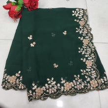 Load image into Gallery viewer, Georgette Lehenga Dupatta with cutwork border
