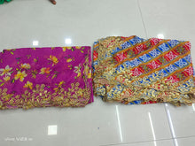 Load image into Gallery viewer, KALAMKARI dupatta with cutwork border for Half saree and lehengas
