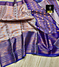 Load image into Gallery viewer, Banarsi Tissue buti fancy border saree
