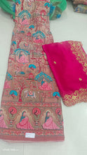 Load image into Gallery viewer, Banarasi Lehenga Fabric with cutwork dupatta
