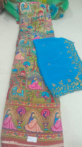 Banarasi Lehenga Fabric with cutwork dupatta