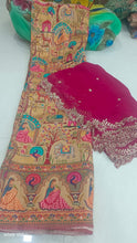 Load image into Gallery viewer, Banarasi Lehenga Fabric with cutwork dupatta
