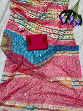 Load image into Gallery viewer, Zareen khan Bhandini leheriya saree
