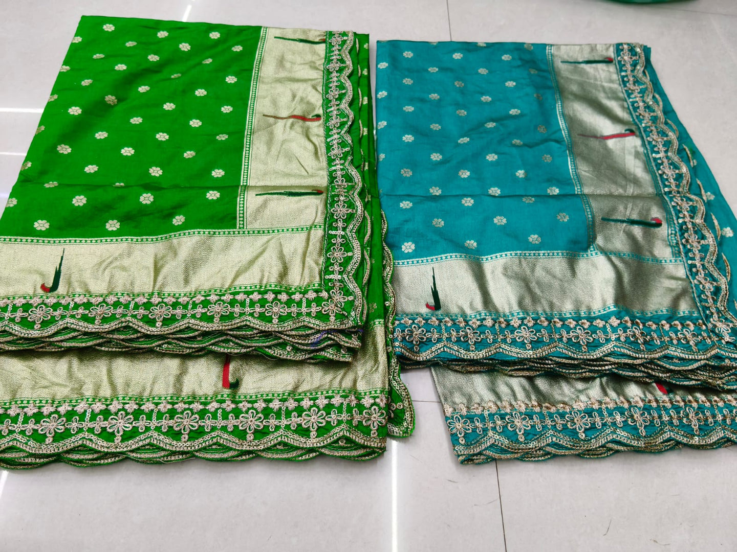Paithani Banaras Dupattas for lehengas