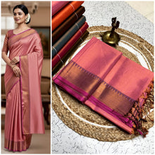 Load image into Gallery viewer, Tissue Linen Silk Sarees - Sheetal Fashionzz
