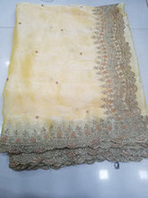 Load image into Gallery viewer, Chiffon cutwork lehenga Dupatta
