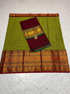 NARAYANPET COTTON HALF SAREE LEHENGA SETS

🍀 Lehangas With Heavy Pure soft jari weaving