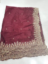 Load image into Gallery viewer, Chiffon cutwork lehenga Dupatta
