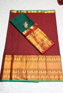 NARAYANPET COTTON HALF SAREE LEHENGA SETS

🍀 Lehangas With Heavy Pure soft jari weaving