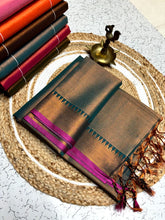 Load image into Gallery viewer, Tissue Linen Silk Sarees - Sheetal Fashionzz
